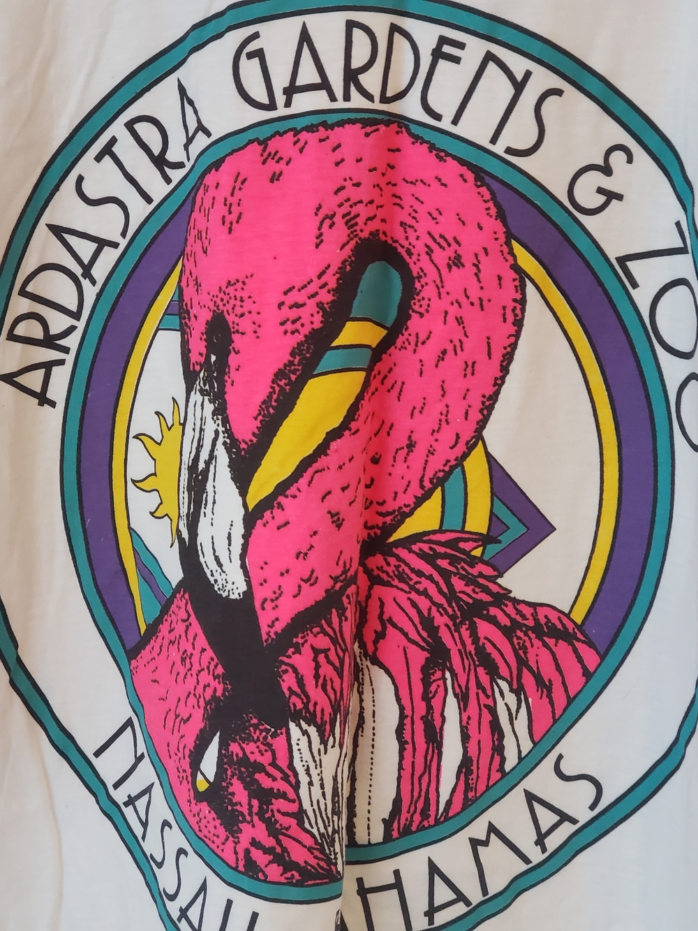 Vintage Nassau Bahamas Pink Flamingo Pet Bird T-Shirt
